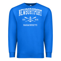 True Royal newburyport ma vintage crossed oars & boat anchor sports t shirt Premium Sweatshirt - linhVisuals