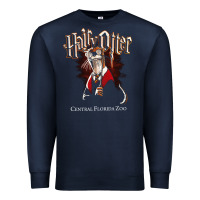 Navy hairy otter [tb] Premium Sweatshirt - linhVisuals