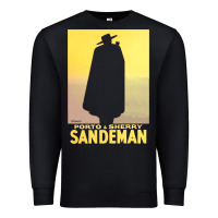 Black sandeman, from vintage port & sherry advertisement   vintage advertise Premium Sweatshirt - linhVisuals