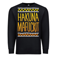 Black hakuna mafuckit [tb] Premium Sweatshirt - linhVisuals