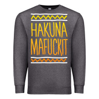 Charcoal Heather hakuna mafuckit [tb] Premium Sweatshirt - linhVisuals