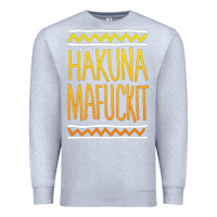 Heather Grey hakuna mafuckit [tb] Premium Sweatshirt - linhVisuals