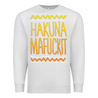 Oatmeal Heather hakuna mafuckit [tb] Premium Sweatshirt - linhVisuals