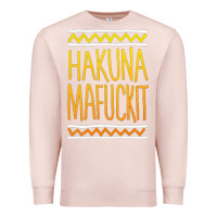 Pale Pink hakuna mafuckit [tb] Premium Sweatshirt - linhVisuals