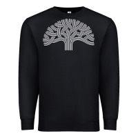 Black oakland california hoodie   oak tree Premium Sweatshirt - linhVisuals
