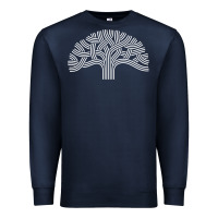 Navy oakland california hoodie   oak tree Premium Sweatshirt - linhVisuals