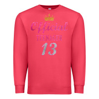 Cardinal official 13 teenager cute 13th birthday ideas for girls t shirt Premium Sweatshirt - linhVisuals