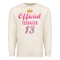 Sandshell official 13 teenager cute 13th birthday ideas for girls t shirt Premium Sweatshirt - linhVisuals