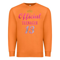 Carrot official 13 teenager cute 13th birthday ideas for girls t shirt Premium Sweatshirt - linhVisuals