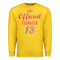 Lemon official 13 teenager cute 13th birthday ideas for girls t shirt Premium Sweatshirt - linhVisuals