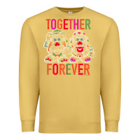 Antique Gold mr. & mrs. potato head day of the dead together forever premium t shir Premium Sweatshirt - linhVisuals