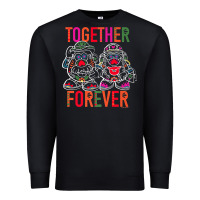 Black mr. & mrs. potato head day of the dead together forever premium t shir Premium Sweatshirt - linhVisuals
