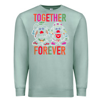 Seafoam mr. & mrs. potato head day of the dead together forever premium t shir Premium Sweatshirt - linhVisuals