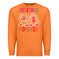 Carrot mr. & mrs. potato head day of the dead together forever premium t shir Premium Sweatshirt - linhVisuals