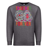 Charcoal Heather mr. & mrs. potato head day of the dead together forever premium t shir Premium Sweatshirt - linhVisuals