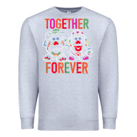 Heather Grey mr. & mrs. potato head day of the dead together forever premium t shir Premium Sweatshirt - linhVisuals