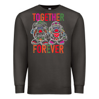 Smoke mr. & mrs. potato head day of the dead together forever premium t shir Premium Sweatshirt - linhVisuals