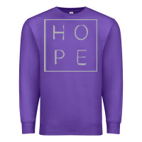 Purple hope quote Premium Sweatshirt - linhVisuals