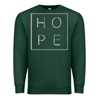 Sports Green hope quote Premium Sweatshirt - linhVisuals