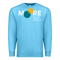 Ocean Blue Moore College of Art and Design Premium Sweatshirt - linhVisuals
