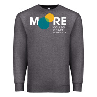 Charcoal Heather Moore College of Art and Design Premium Sweatshirt - linhVisuals