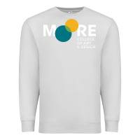 Dove Grey Moore College of Art and Design Premium Sweatshirt - linhVisuals
