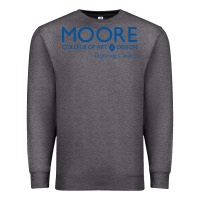 Charcoal Heather Moore College of Art and Design Premium Sweatshirt - linhVisuals