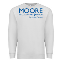 Dove Grey Moore College of Art and Design Premium Sweatshirt - linhVisuals