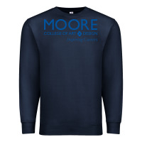 Navy Moore College of Art and Design Premium Sweatshirt - linhVisuals