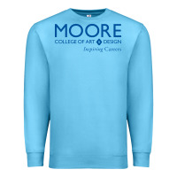 Ocean Blue Moore College of Art and Design Premium Sweatshirt - linhVisuals