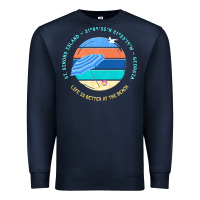 Navy st simons island t  shirt st. simons island, georgia t  shirt Premium Sweatshirt - linhVisuals
