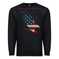 Black courage is contagious and eagle Premium Sweatshirt - linhVisuals
