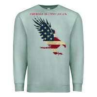 Seafoam courage is contagious and eagle Premium Sweatshirt - linhVisuals