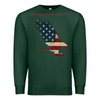 Sports Green courage is contagious and eagle Premium Sweatshirt - linhVisuals
