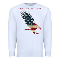 White courage is contagious and eagle Premium Sweatshirt - linhVisuals