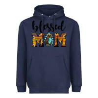 Navy blessed mom Heavyweight Hoodie - JahusDesignShop