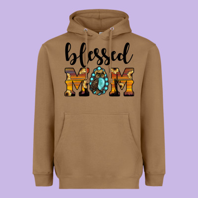 Blessed Mom Heavyweight Hoodie Designed By Jahusdesignshop