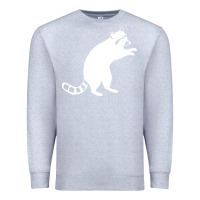 Heather Grey raccoon Premium Sweatshirt - linhVisuals