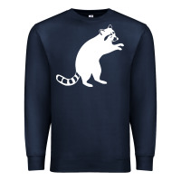 Navy raccoon Premium Sweatshirt - linhVisuals