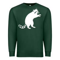 Sports Green raccoon Premium Sweatshirt - linhVisuals