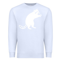 White raccoon Premium Sweatshirt - linhVisuals