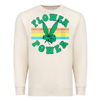 Sandshell womens flower power 420 thc pot weed medical marijuana funny weed v ne Premium Sweatshirt - linhVisuals