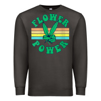 Smoke womens flower power 420 thc pot weed medical marijuana funny weed v ne Premium Sweatshirt - linhVisuals