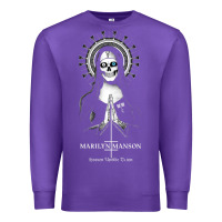 Purple marlyn manson special music popular Premium Sweatshirt - linhVisuals