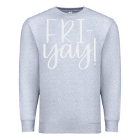 Heather Grey friday quotes Premium Sweatshirt - linhVisuals
