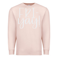 Pale Pink friday quotes Premium Sweatshirt - linhVisuals