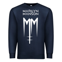 Navy marlyn manson special music popular Premium Sweatshirt - linhVisuals