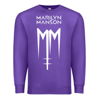 Purple marlyn manson special music popular Premium Sweatshirt - linhVisuals