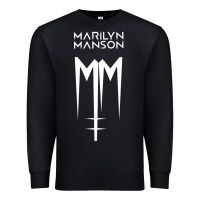 Black marlyn manson special music popular Premium Sweatshirt - linhVisuals