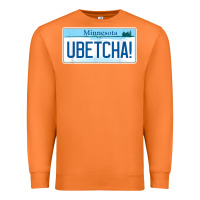 Carrot ubetcha (you betcha) minnesota license plate t shirt Premium Sweatshirt - linhVisuals